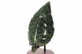 Polished Kambaba Jasper Leaf with Stand - Madagascar #335212-4